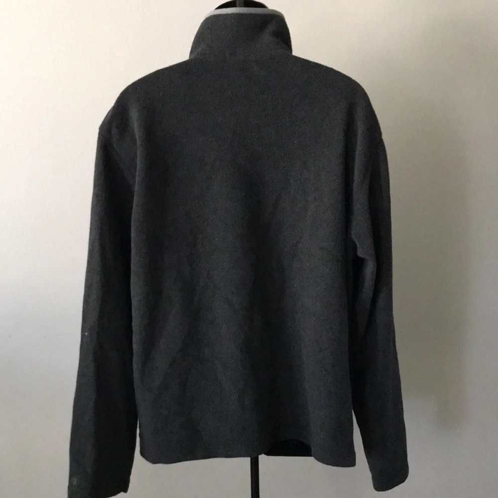 GAP Mens Charcoal Fleece Full-Zip Jacket | XL
